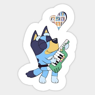 Bluey Play Music Sticker